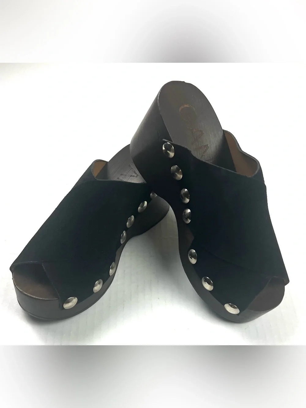 Ganni Retro Leather Platform Sandals